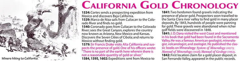 California Gold Rush Migration, J. D. Dana Minerology,