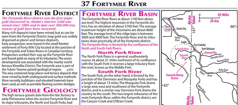 Fortymile Gold Rush, Forty Mile River, Fortymile Gold Geology